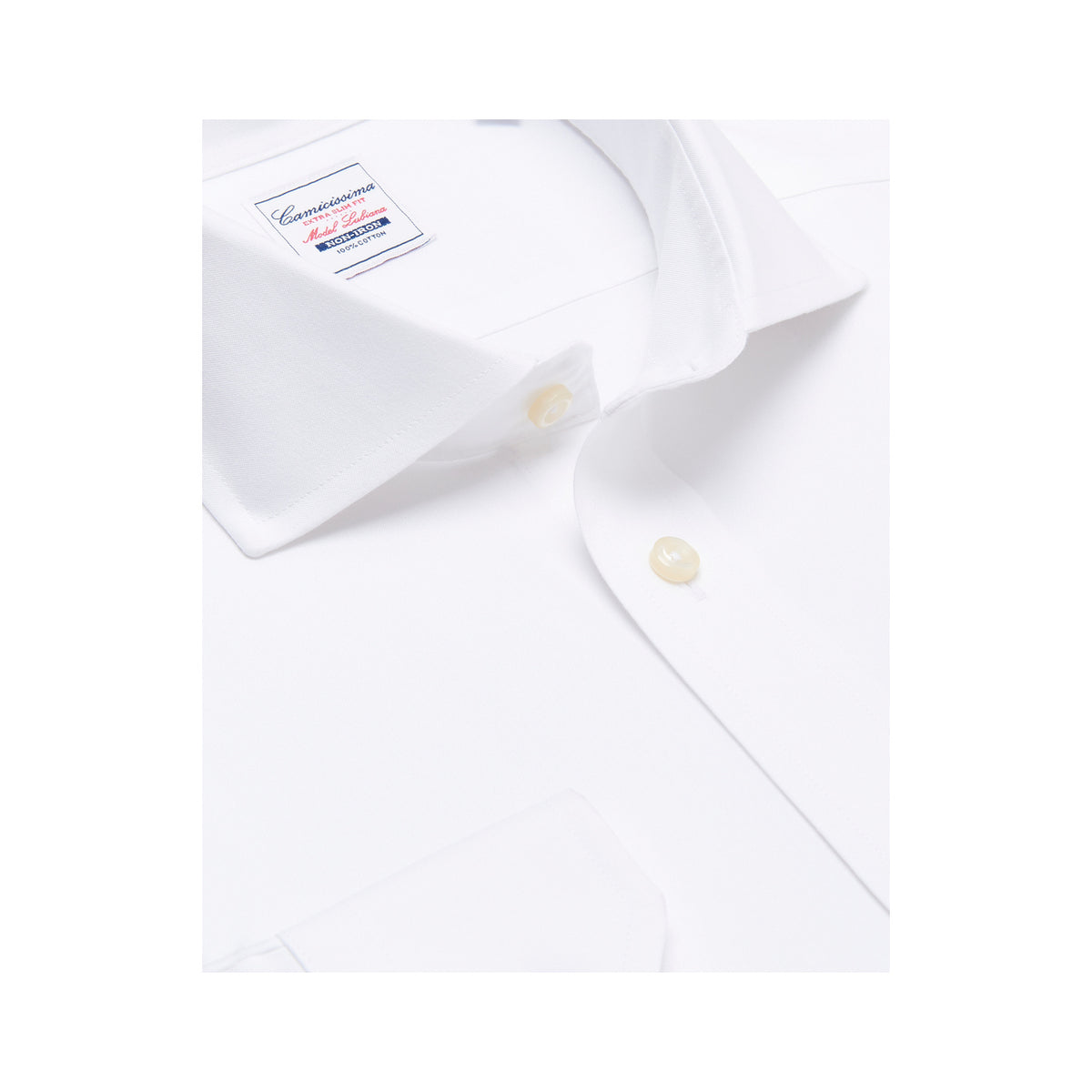 CAMICIA CAMICISSIMA NO IRON LUBIANA011751 WHITE Salotto Shop