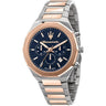 Orologio Maserati Stile R8873642002, Blu, oro rosa / Argento, PVD oro rosa