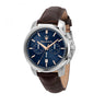 Orologio Maserati Successo R8871621019, Blu, oro rosa / Marrone