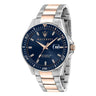 Orologio Maserati Sfida R8853140003, BLU / Acciaio e rose gold