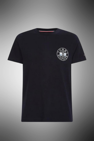 T-Shirt Con Logo Sfumato Blu Th