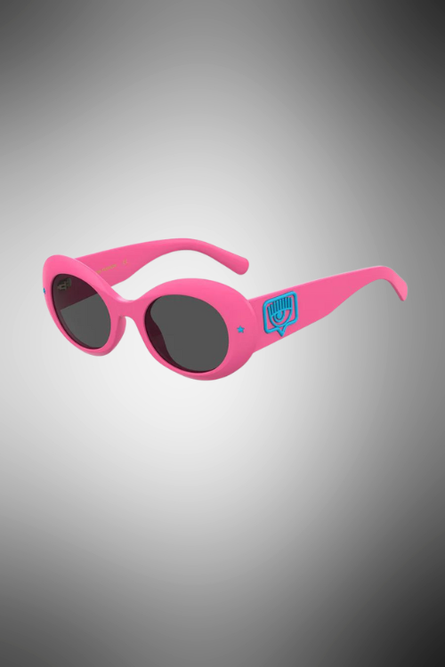 Occhiali Da Sole Ovali L.A. Eye Chiara Ferragni Rosa Con Lenti Grigie