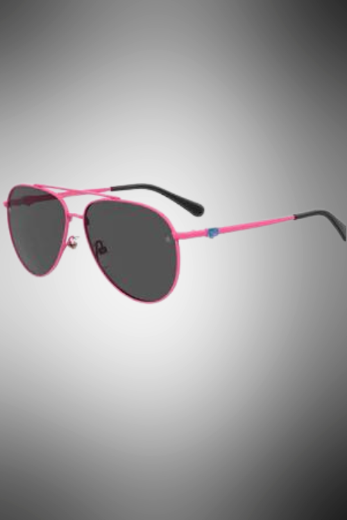 Occhiali Da Sole Aviatore Chiara Ferragni In Acciaio Rosa Con Lenti Grigie