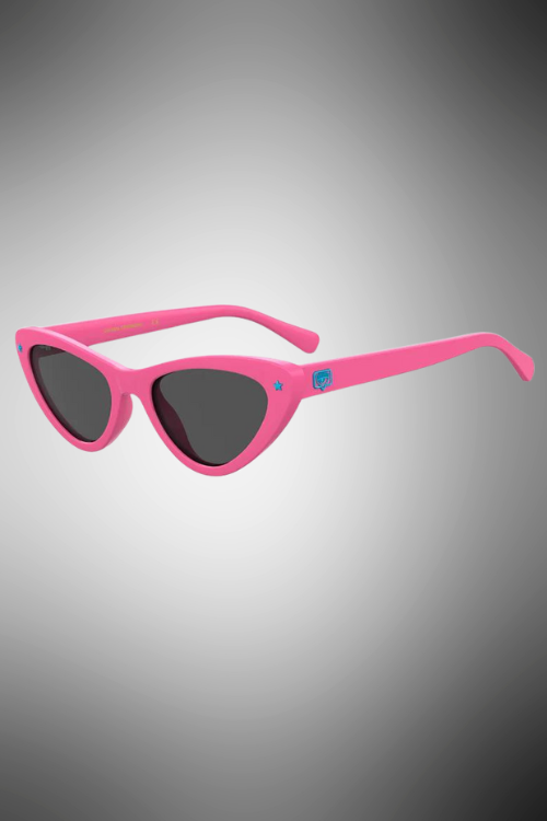 Occhiali Da Sole A Farfalla Sexy Eye Chiara Ferragni Rosa Con Lenti Grigie