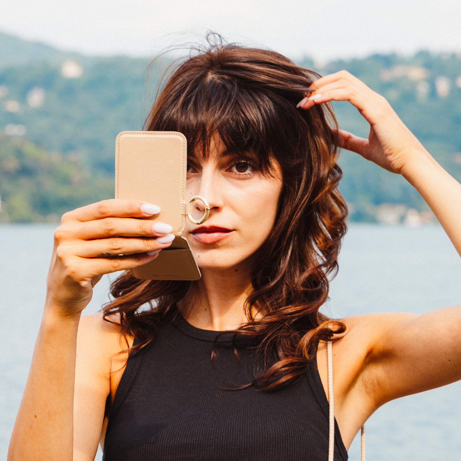 Porta tessere con specchio compatibile con modulo MagSafe - CMCARDMIRMST