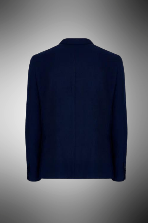 Cotton stretch sport jacket blu navy blue navy