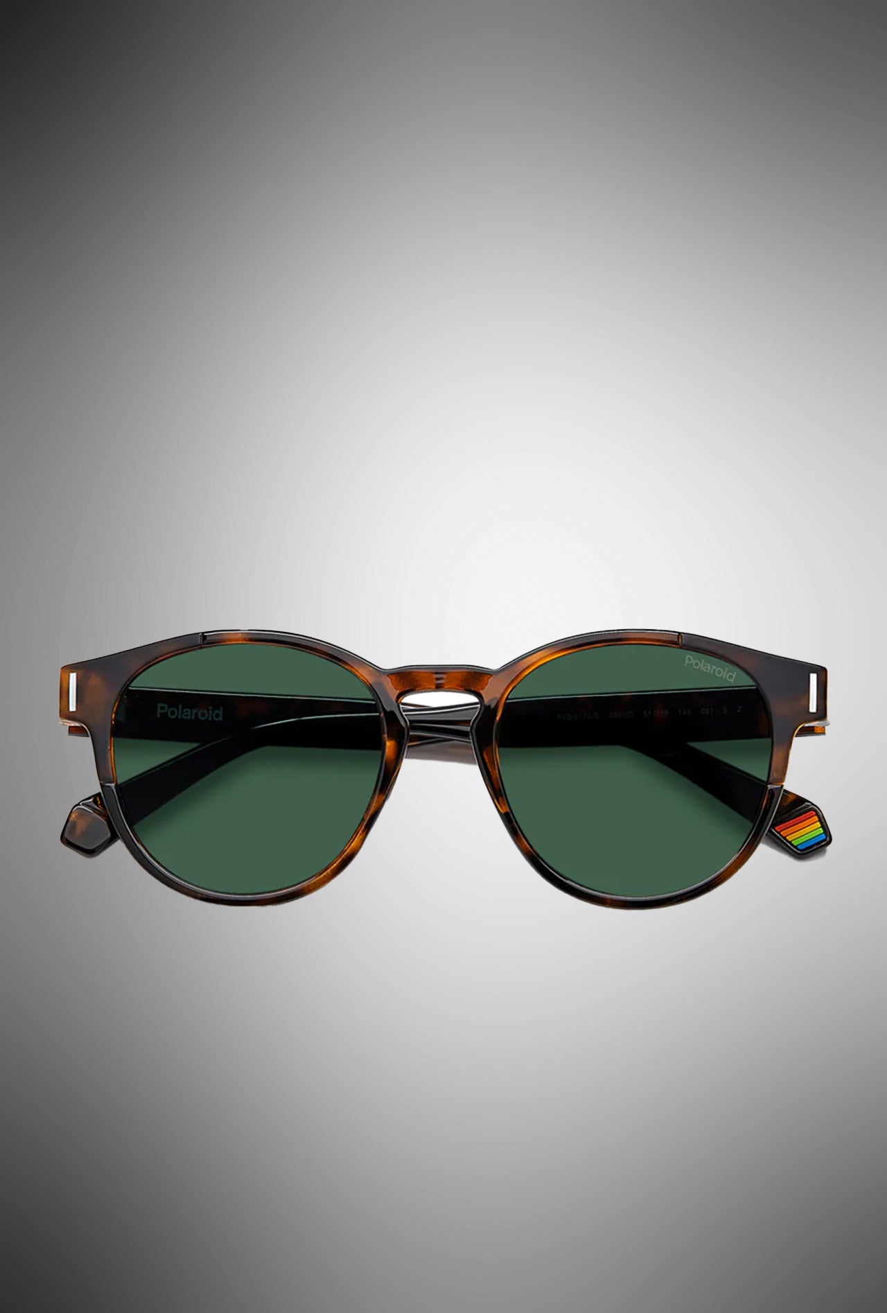 OCCHIALI DA SOLE POLAROID UNISEX OVALI HAVANA CON LENTI POLARIZZATE VERDI
