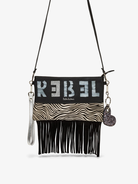 Minibag Frange - Zebrina Silver
