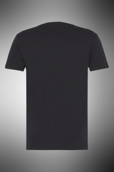 T-Shirt In Cotone Nero Biologico Con Logo