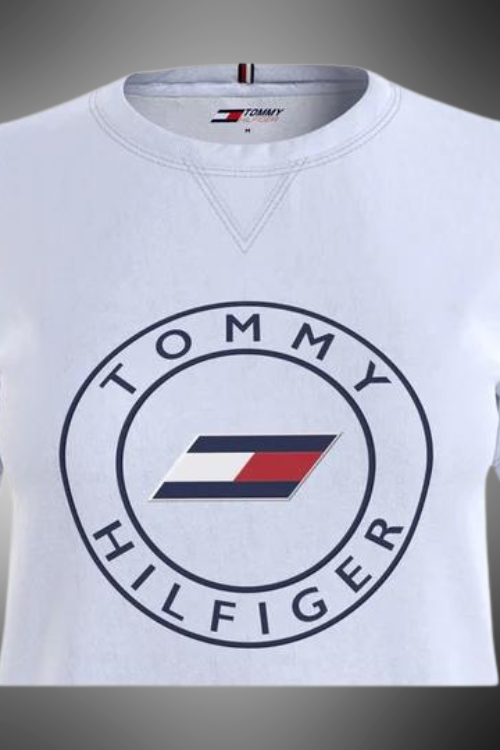 T- shirt con logo TH donna