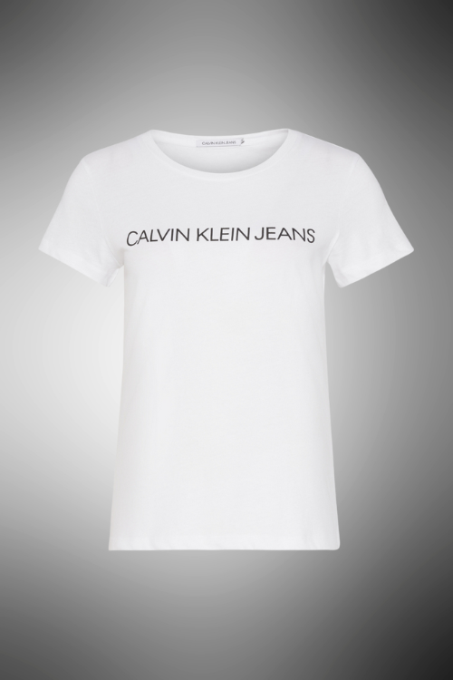 T-Shirt Slim In Cotone Biologico Con Logo