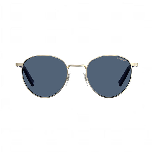 OCCHIALI DA SOLE POLAROID UOMO OVALI LIGHT GOLD CON LENTI POLARIZZATE BLU