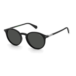 OCCHIALI DA SOLE UNISEX ROTONDI NERI CON LENTI POLARIZZATE