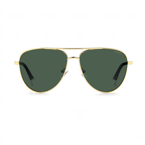 OCCHIALI DA SOLE POLAROID UOMO A GOCCIA GOLD CON LENTI POLARIZZATE VERDI