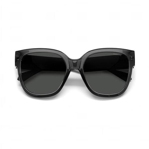 OCCHIALI DA SOLE POLAROID DONNA SQUADRATI GRIGI CON LENTI GRIGIE POLARIZZATE