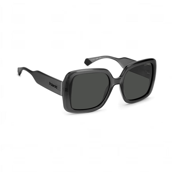 OCCHIALI DA SOLE POLAROID DONNA SQUADRATI GRIGI CON LENTI POLARIZZATE GRIGIE