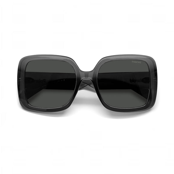 OCCHIALI DA SOLE POLAROID DONNA SQUADRATI GRIGI CON LENTI POLARIZZATE GRIGIE