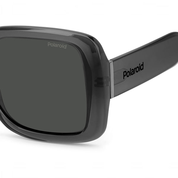 OCCHIALI DA SOLE POLAROID DONNA SQUADRATI GRIGI CON LENTI POLARIZZATE GRIGIE