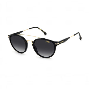 OCCHIALI DA SOLE CARRERA DONNA OVALI NERO/ORO CON LENTI SFUMATE GRIGIO