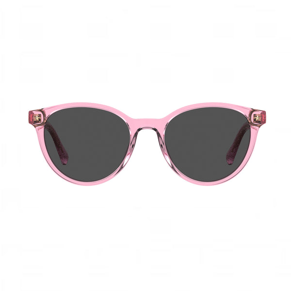OCCHIALI DA SOLE OVALI CHIARA FERRAGNI ROSA TRASPARENTE CON LENTI GRIGIE