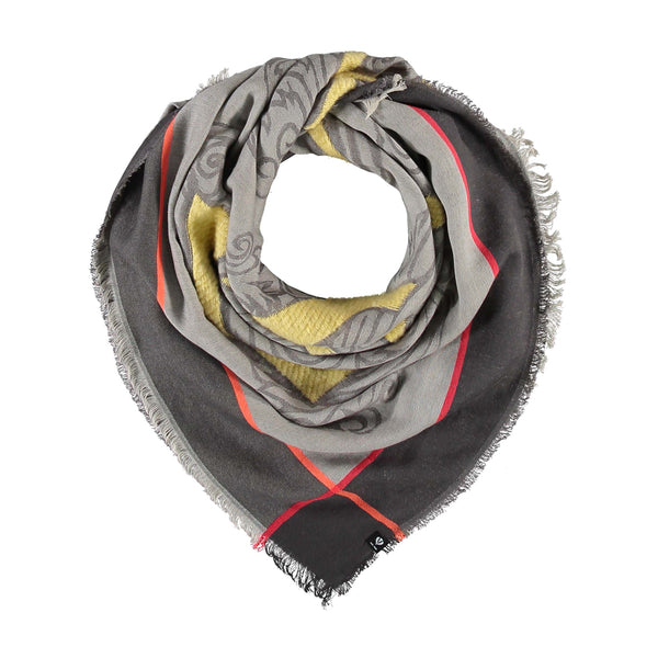 SCIARPA FRAAS GRIGIA "LOVE" MISTO COTONE