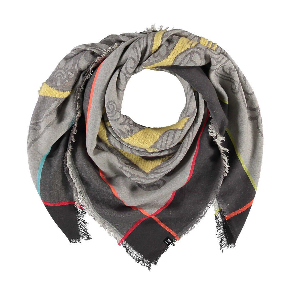 SCIARPA FRAAS GRIGIA "LOVE" MISTO COTONE