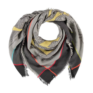 SCIARPA FRAAS GRIGIA "LOVE" MISTO COTONE