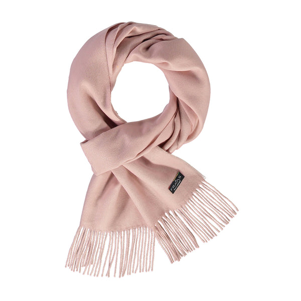 SCIARPA FRAAS CASHMINK® ROSA CON FRANGE
