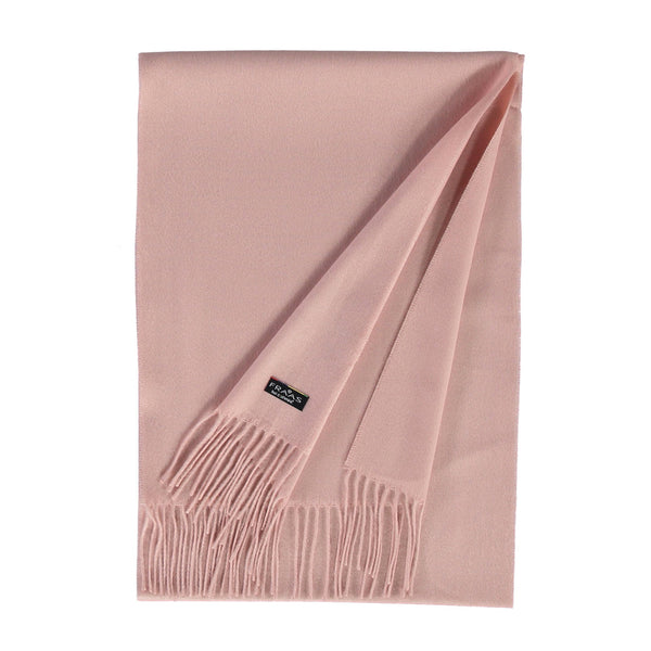 SCIARPA FRAAS CASHMINK® ROSA CON FRANGE