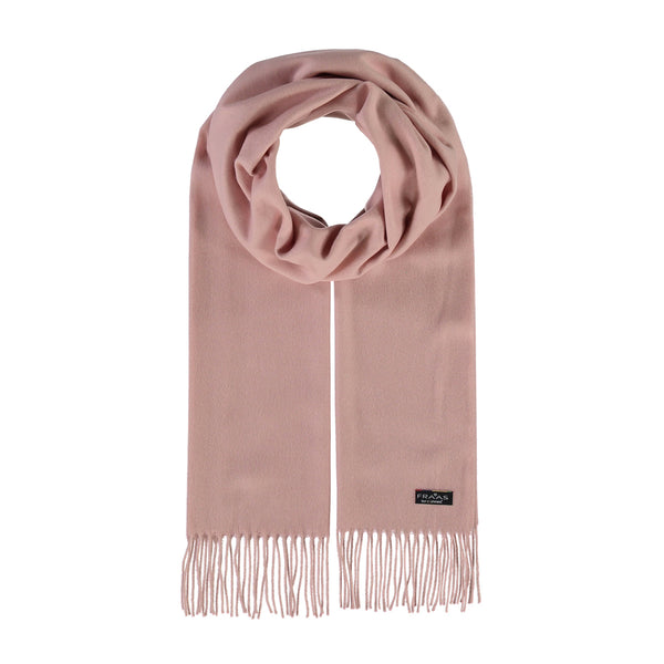 SCIARPA FRAAS CASHMINK® ROSA CON FRANGE