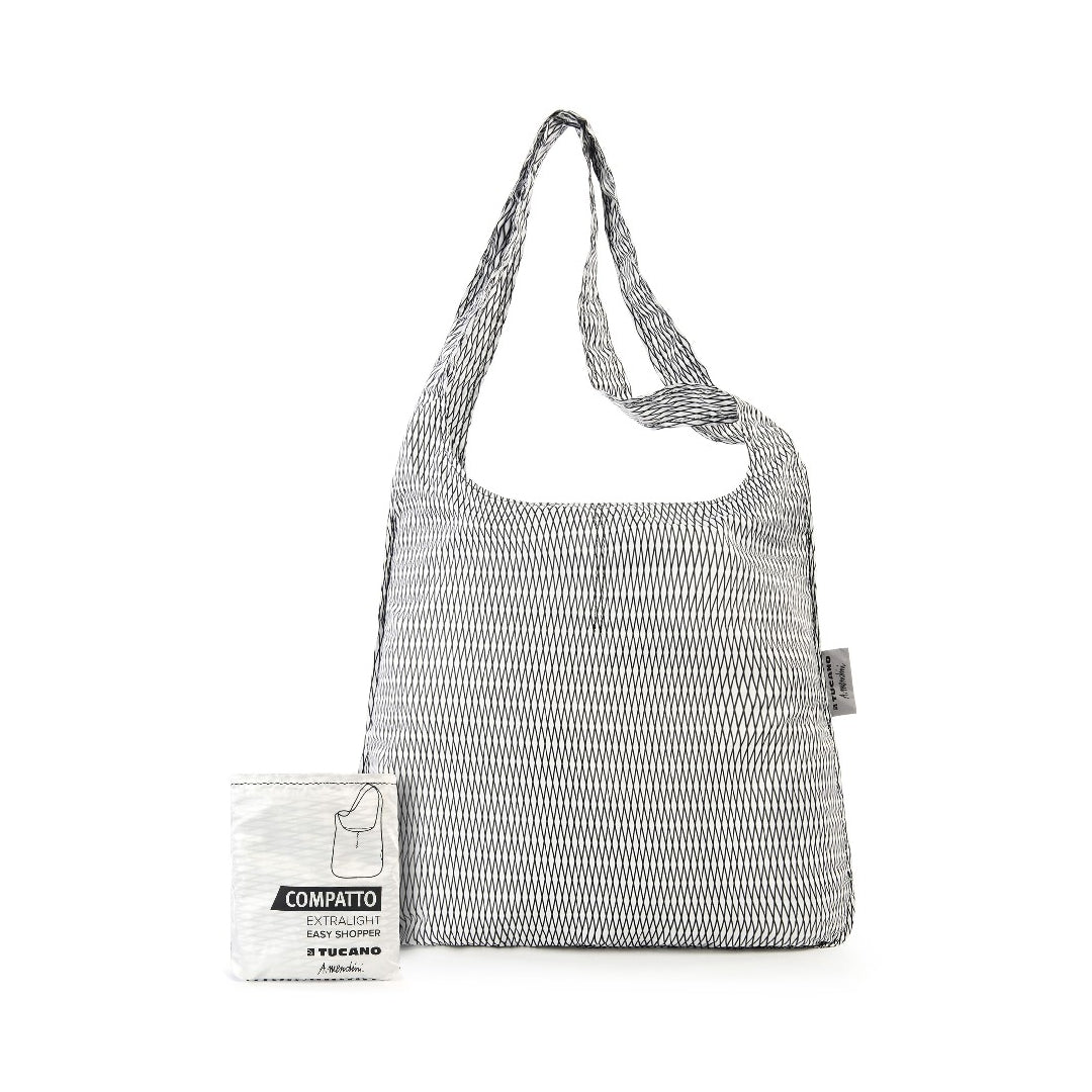 BORSA EASY SHOPPER TUCANO COMPATTO RIPIEGABILE BPCOESH-MENDINI-W | Fronte con dettaglio | Salotto Shop
