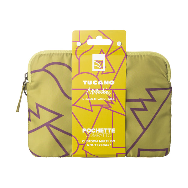 POCHETTE TUCANO COMPATTO VERDE ACIDO BPOUCH-MENDINI-VA | Fronte | Salotto Shop