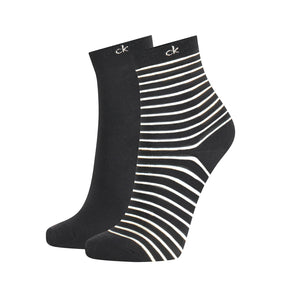 CALZINI CK SHEER STRIPE IN CONFEZIONE DA DUE 100003029001999 | Salotto Shop