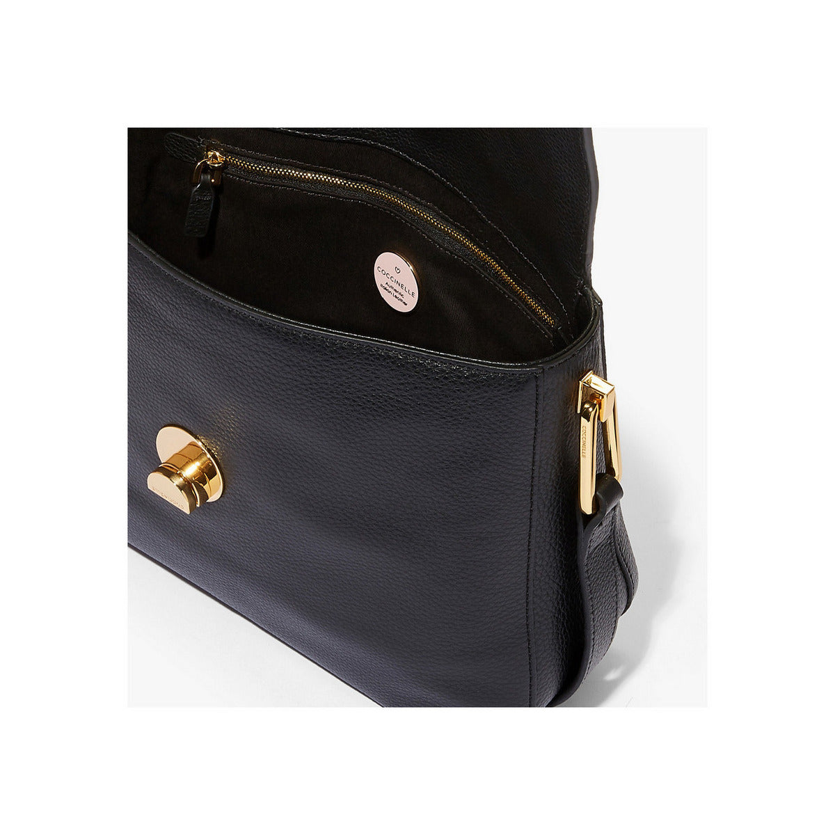 BORSA COCCINELLE LIYA NERA | dettaglio | Salotto shop