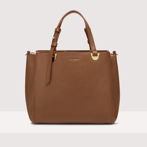 BORSA A MANO COCCINELLE LEA MINI COLORE BRULE