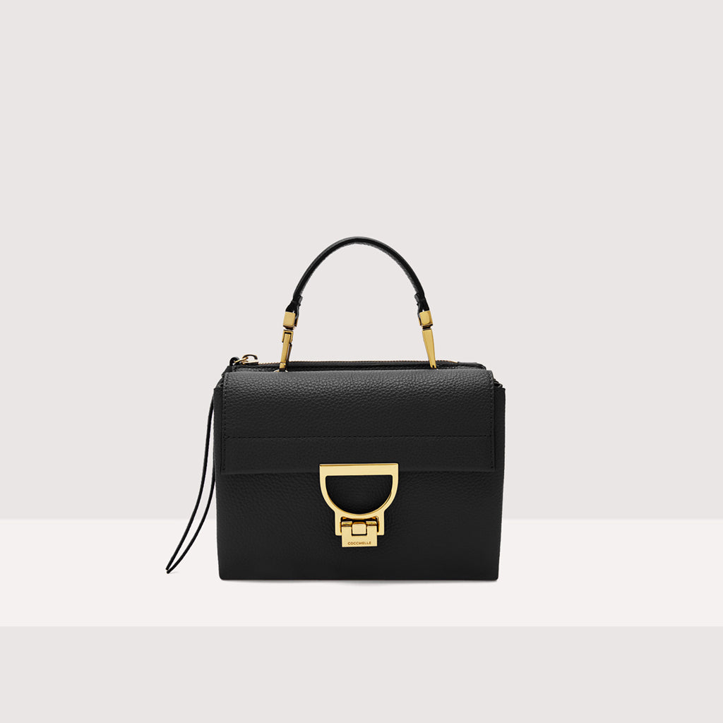 BORSA COCCINELLE ARLETTIS MINI CON GRANA COLORE NERO