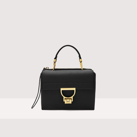 BORSA COCCINELLE ARLETTIS MINI CON GRANA COLORE NERO