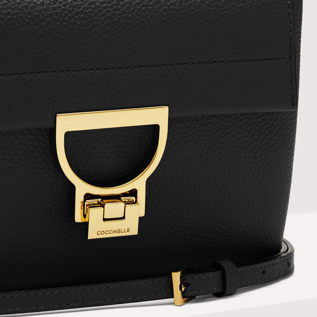 BORSA COCCINELLE ARLETTIS MINI CON GRANA COLORE NERO