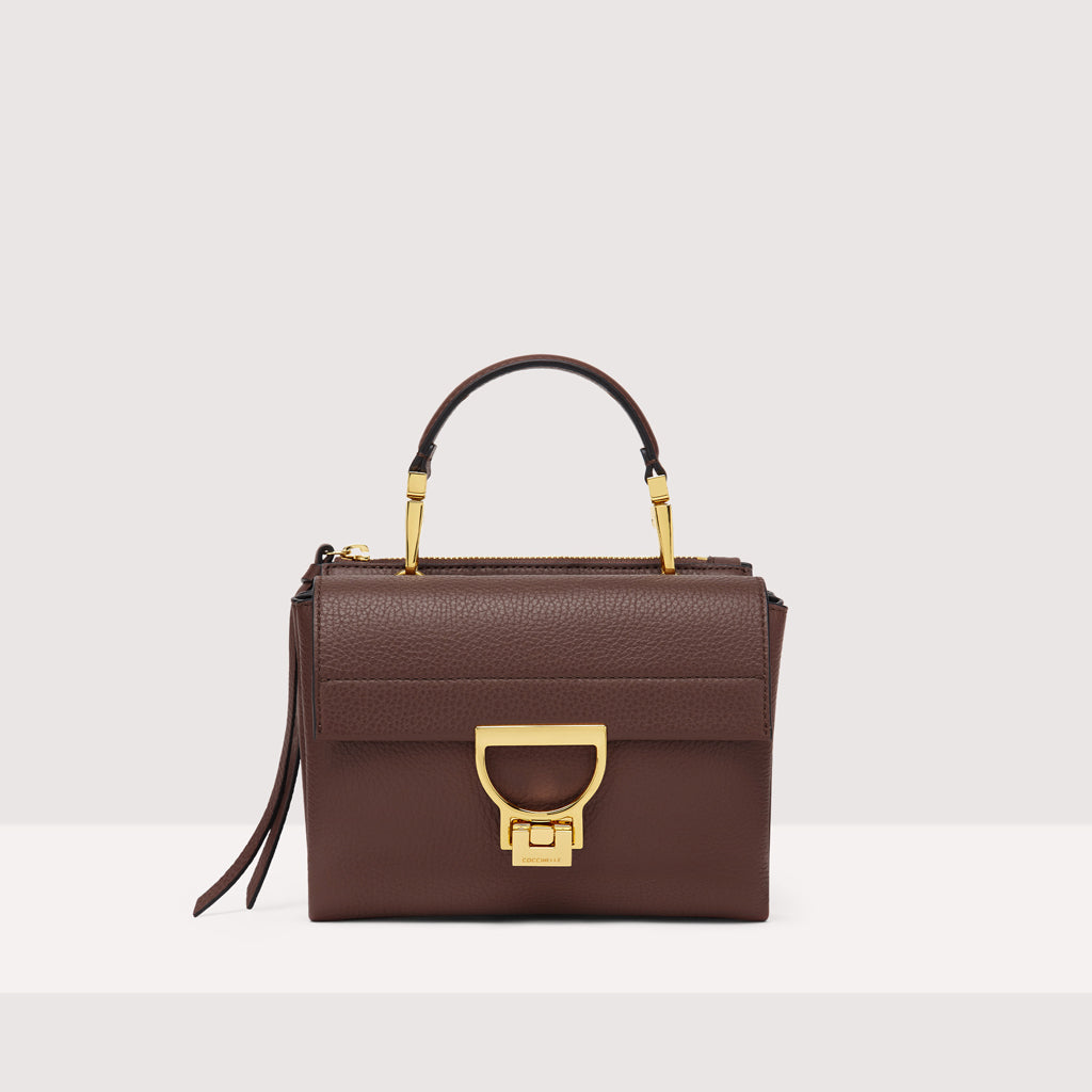 BORSA COCCINELLE ARLETTIS MINI CON GRANA COLORE CARRUBA