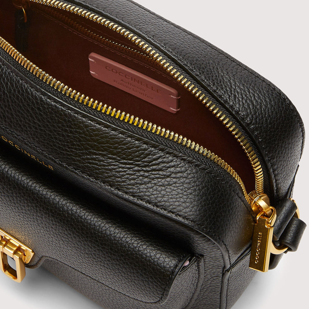BORSA A TRACOLLA COCCINELLE CAMERA BAG BEAT SOFT MINI COLORE NERO