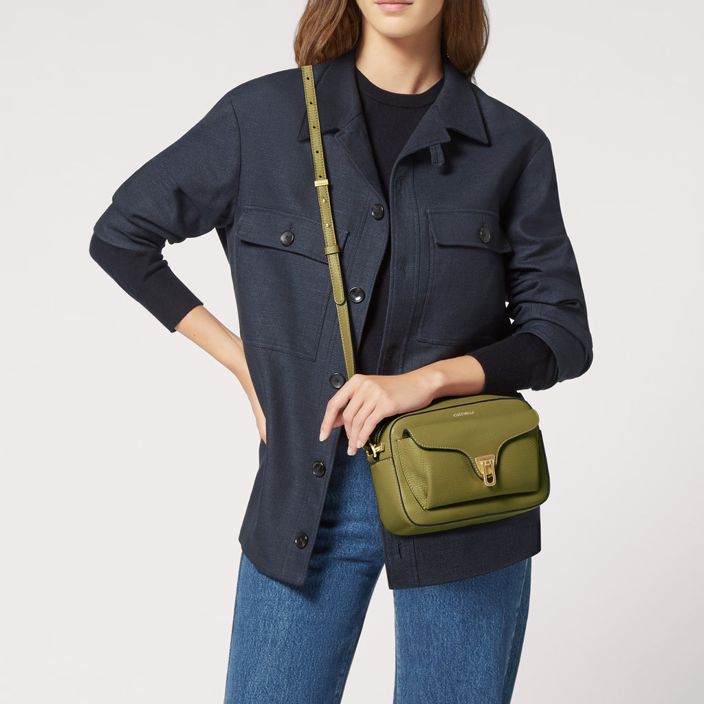 BORSA A TRACOLLA COCCINELLE CAMERA BAG BEAT SOFT MINI COLORE LODEN