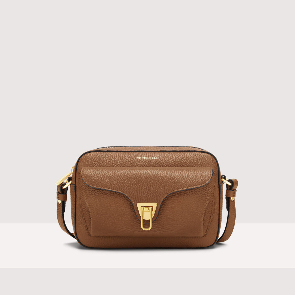 BORSA A TRACOLLA COCCINELLE CAMERA BAG BEAT SOFT MINI COLORE BRULE
