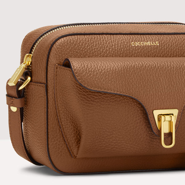 BORSA A TRACOLLA COCCINELLE CAMERA BAG BEAT SOFT MINI COLORE BRULE