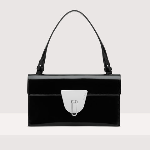 BORSA A MANO/TRACOLLA COCCINELLE NICO SHINY CALF COLORE NERO
