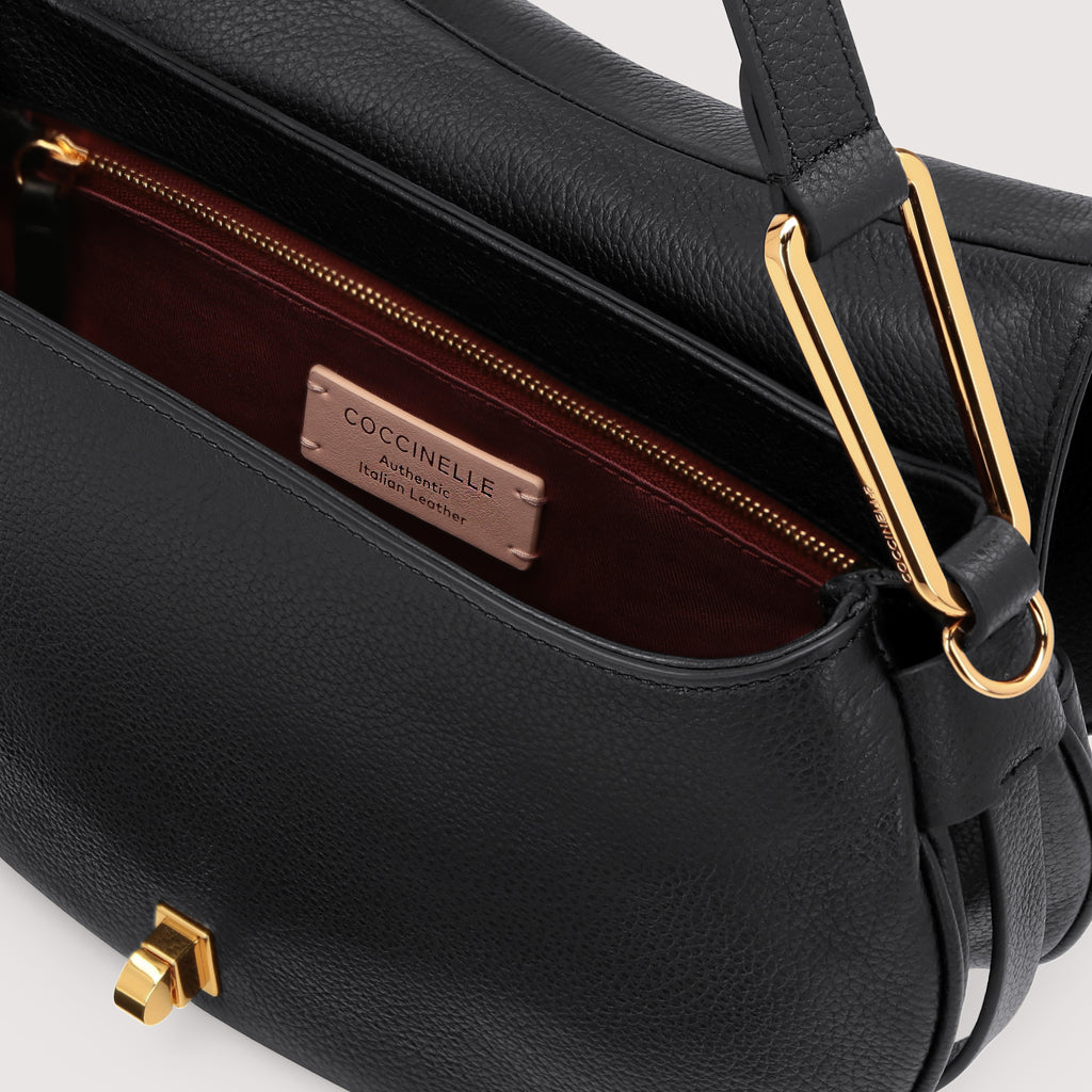 BORSA A MANO/TRACOLLA COCCINELLE MAGIE MEDIUM COLORE NERO