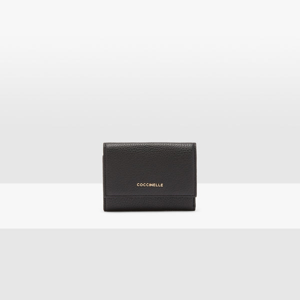 PORTAFOGLIO METALLIC SOFT MINI NERO | E2HW5111001
