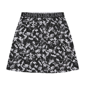 MINIGONNA CALVIN KLEIN CON LOGO IN VITA