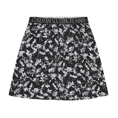 MINIGONNA CALVIN KLEIN CON LOGO IN VITA