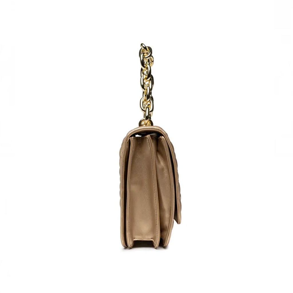 BORSETTA EFFETTO TRAPUNTATO LOVE MOSCHINO COLORE ORO