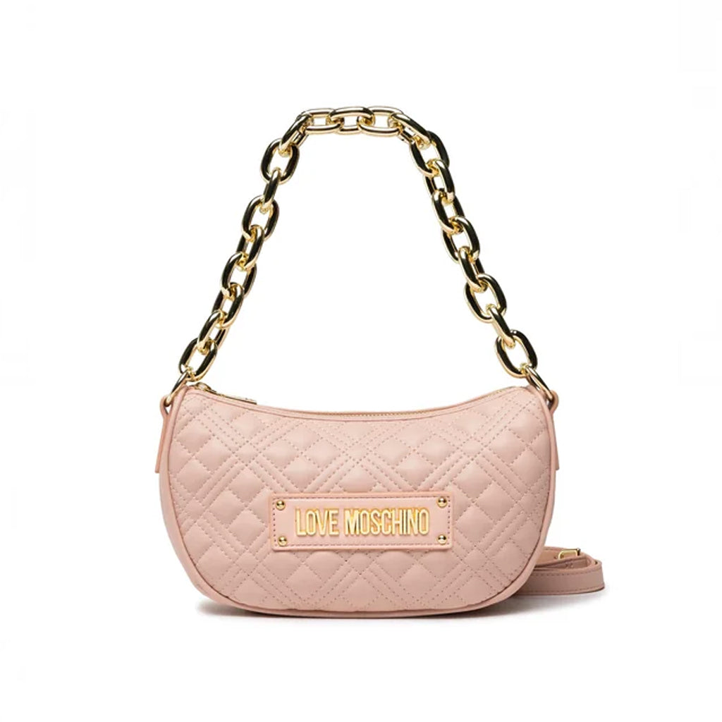 BORSETTA EFFETTO TRAPUNTATO LOVE MOSCHINO COLORE CIPRIA